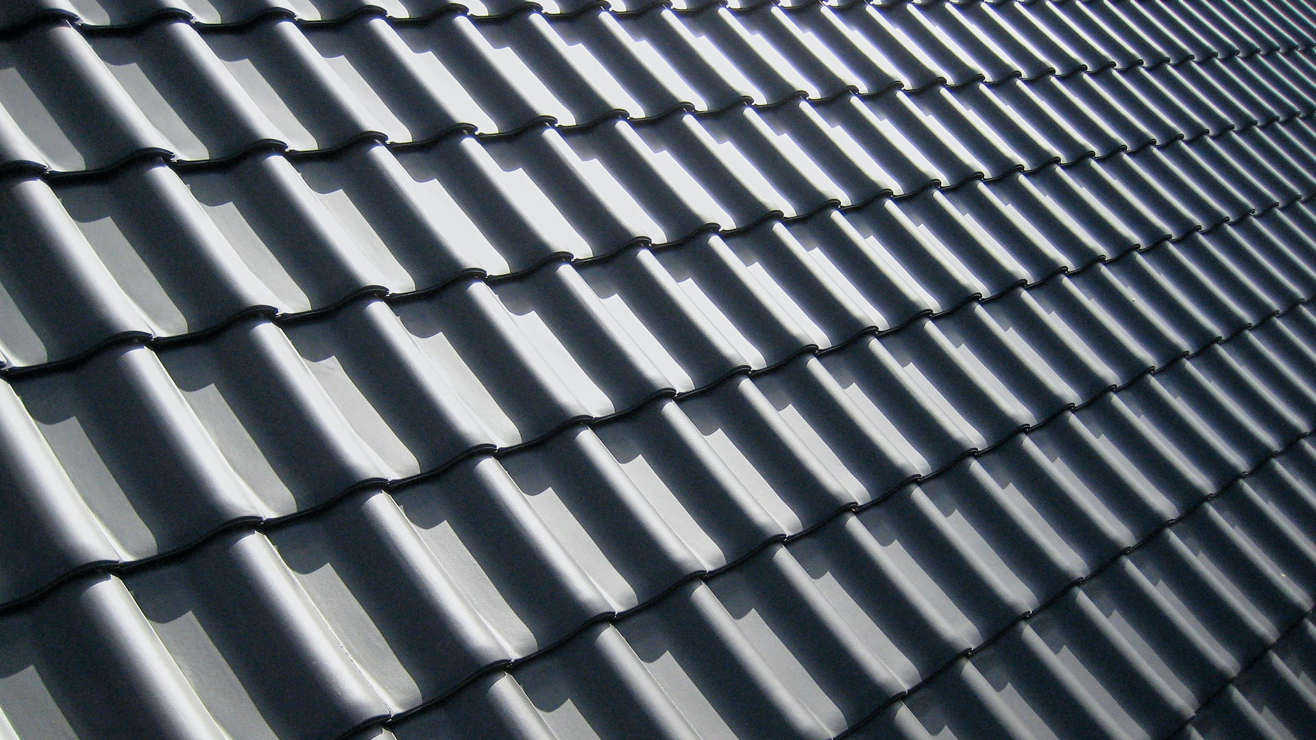 Tiled Roof Close Up of a completed roofing project